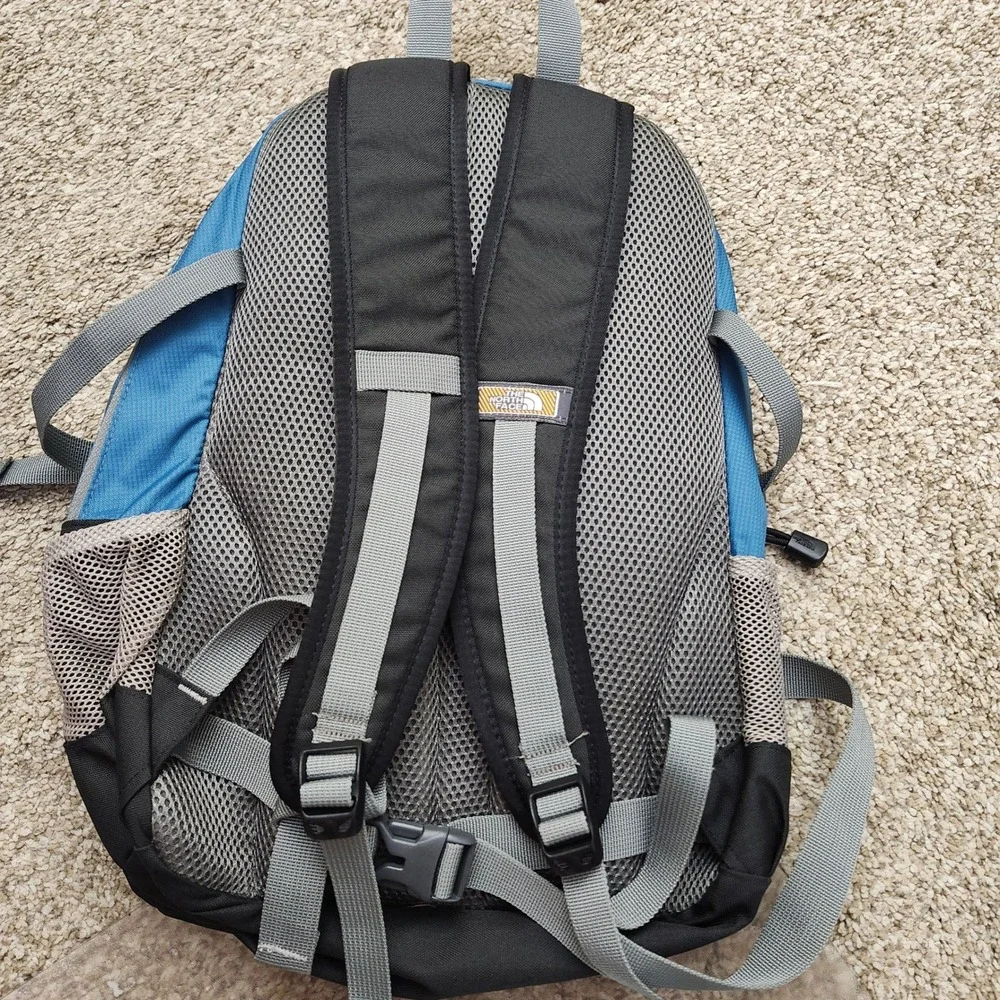 The North Face Melinda Backpack Blue Black Hiking Commuter Laptop Bag Daypack